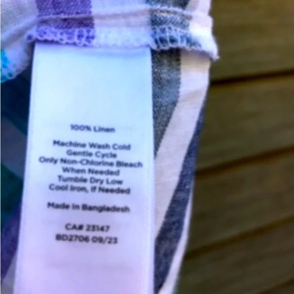 New Linen Top Talbots 16/XL Summer ‘24. Quite a deal terrific blouse. - Picture 5 of 5